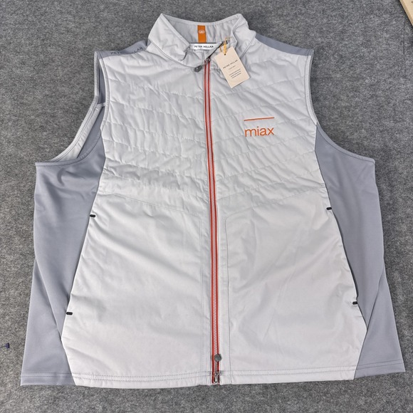 Peter Millar Other - Peter Millar Vest Mens 2XL Gray Fuse Elite Crown Sport Miax Wind Water Resistant